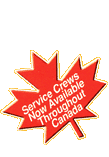 Service crews now available throughout Canada